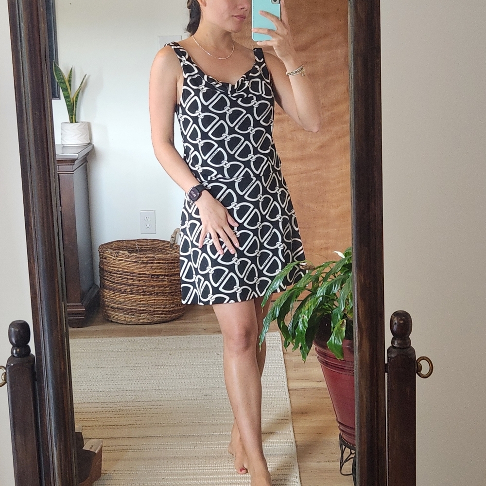 White House Black Market chain link dress